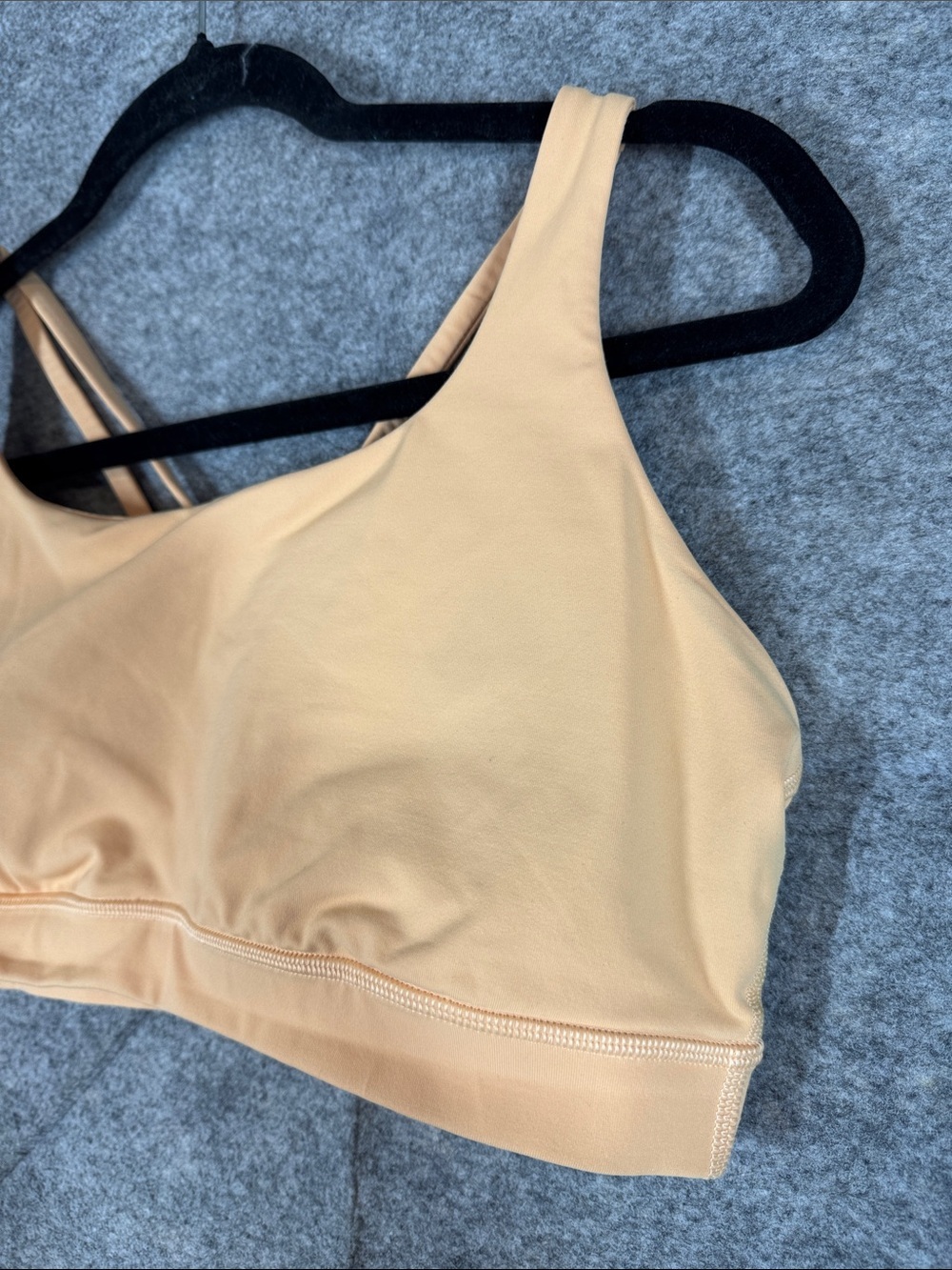 Lululemon Energy Bra Peach Size 10 Strappy Back Yoga Athleisure Activewear - Picture 3 of 11